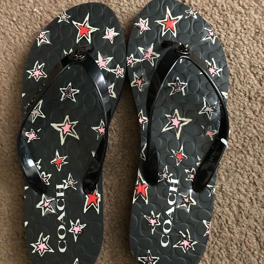 Coach flip flops